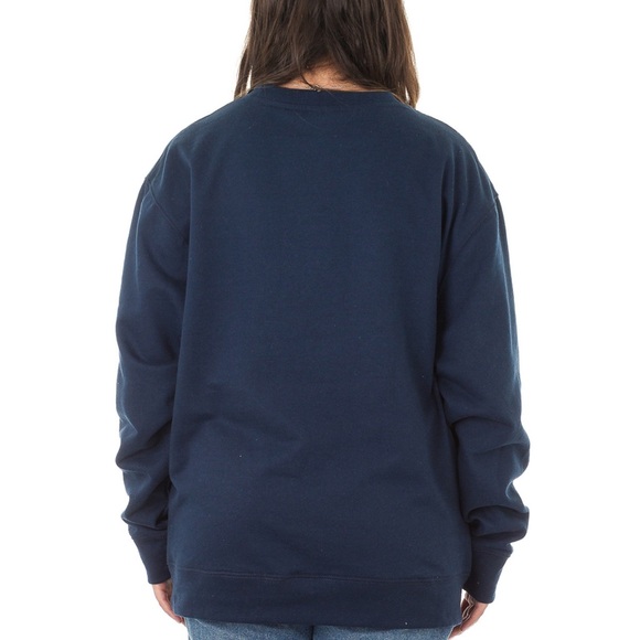 USA-Embossed Crewneck Fleece Sweatshirt - Picture 3 of 7